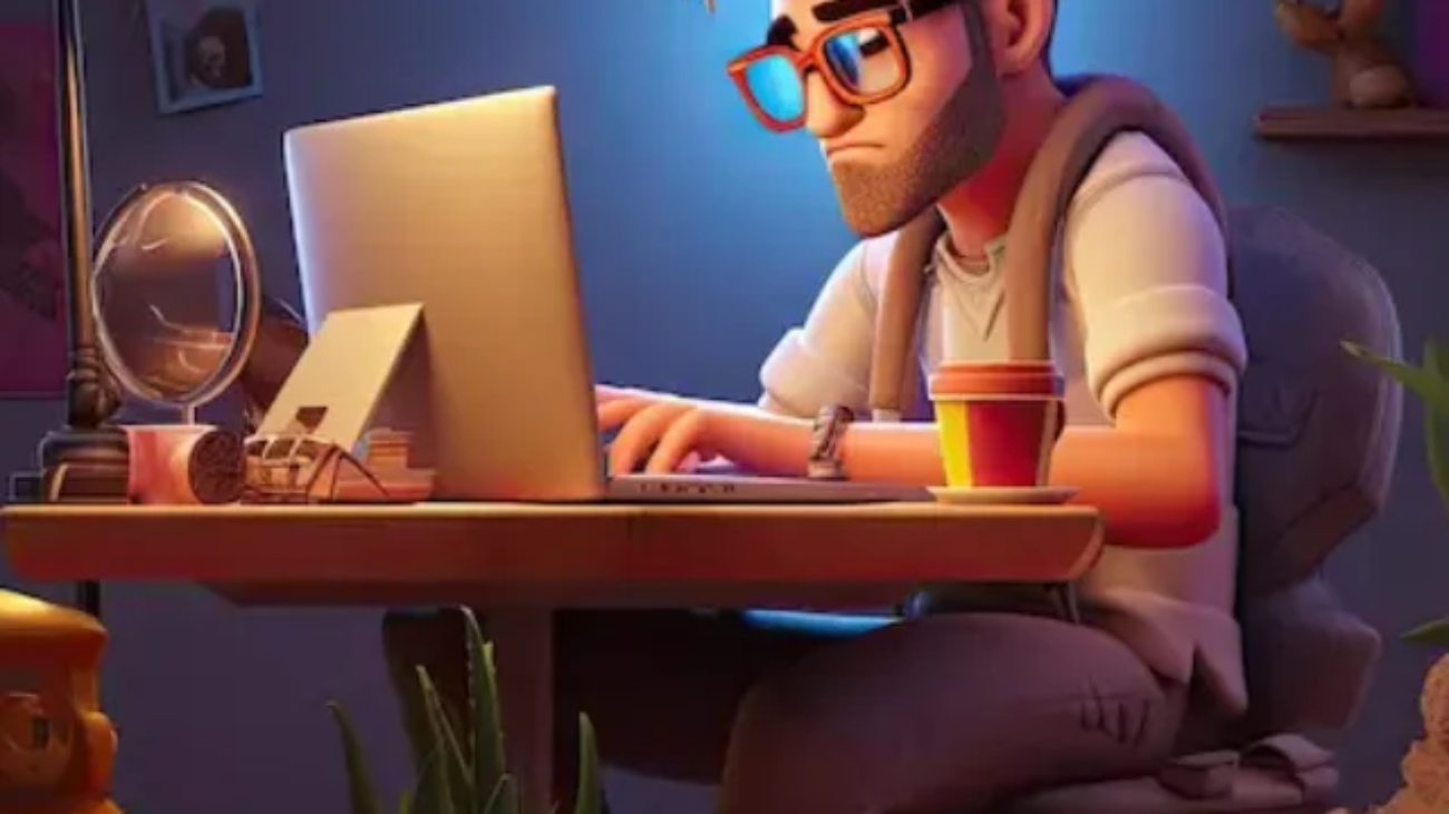 3d-illustration-male-character-working-desk-with-laptop