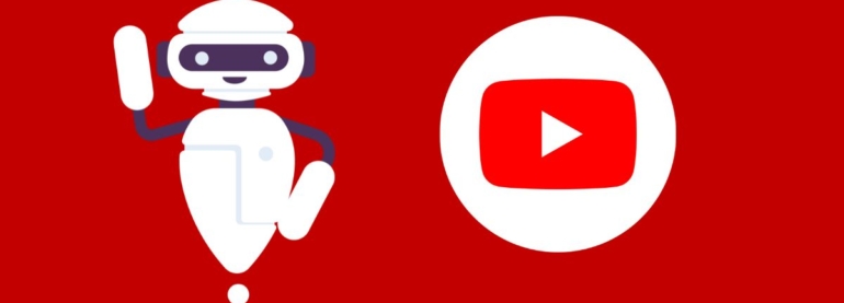 3D Robot and YouTube Logo