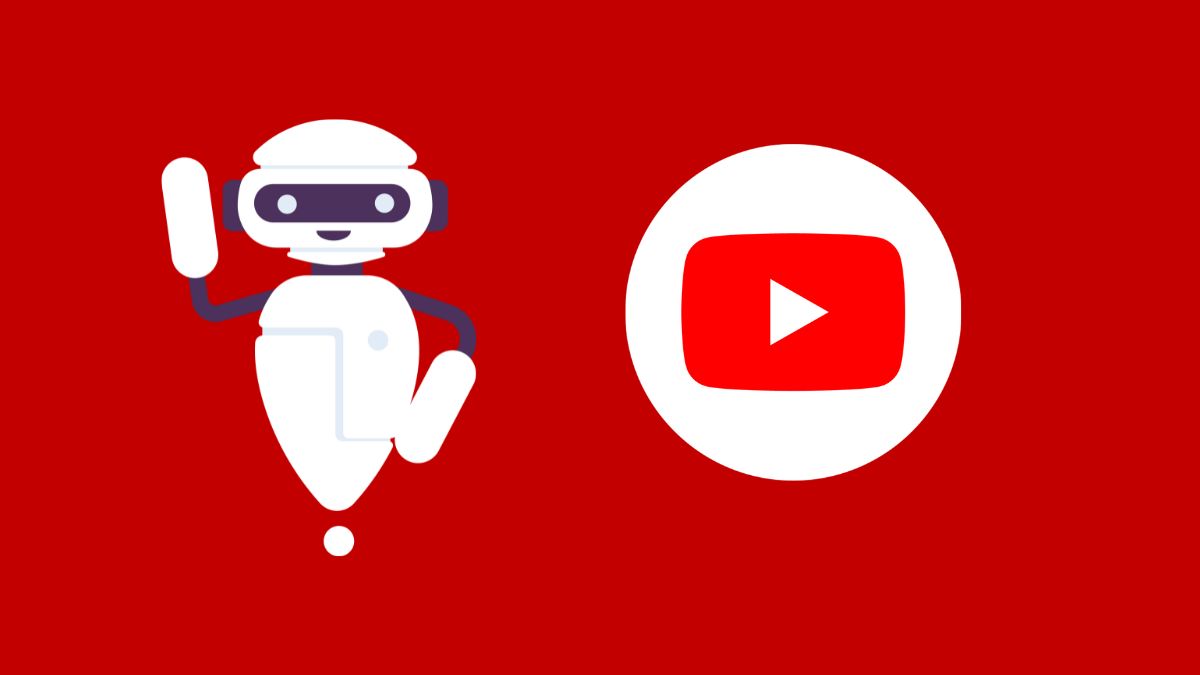 3D Robot and YouTube Logo